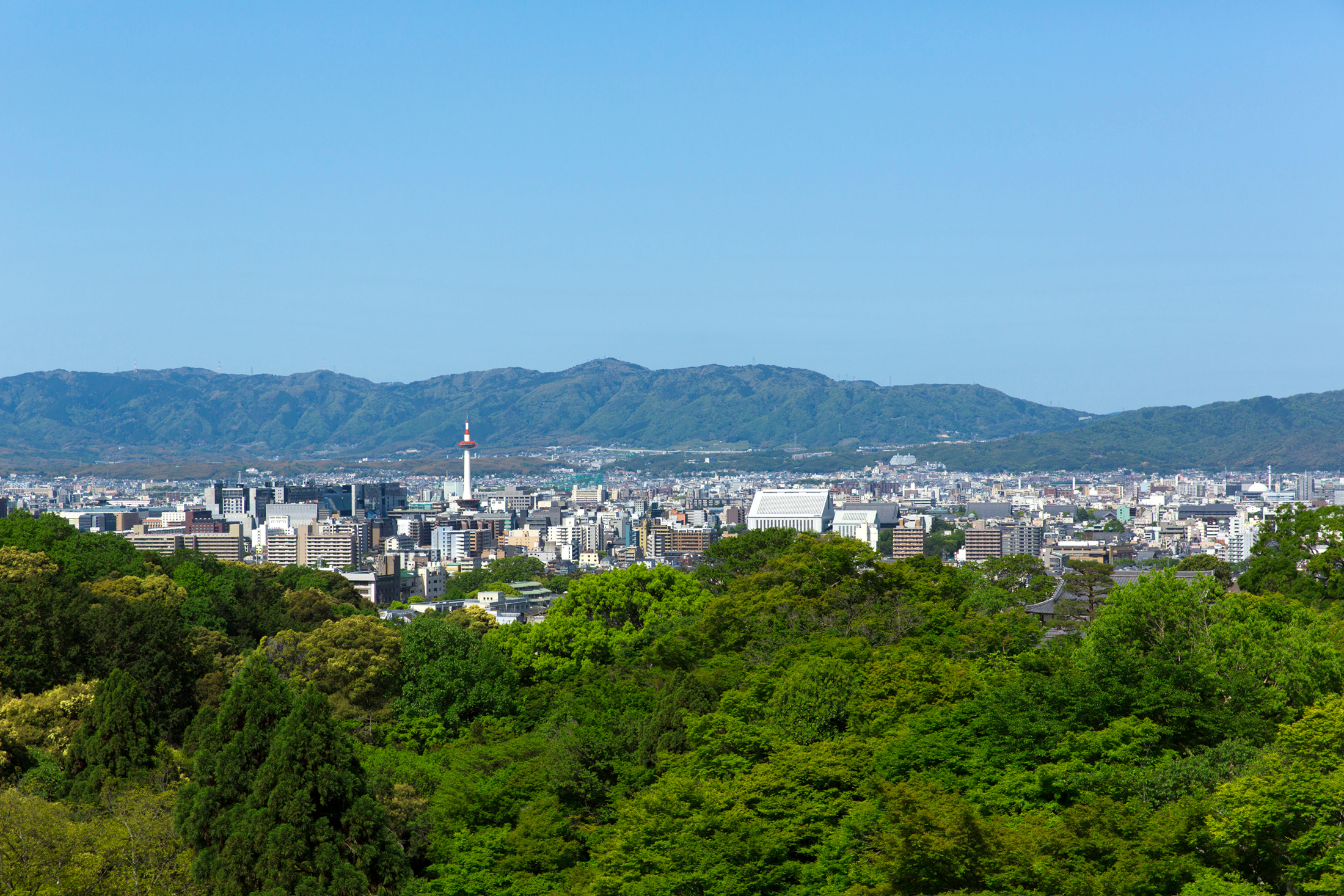 清水寺から見る京都の町並み